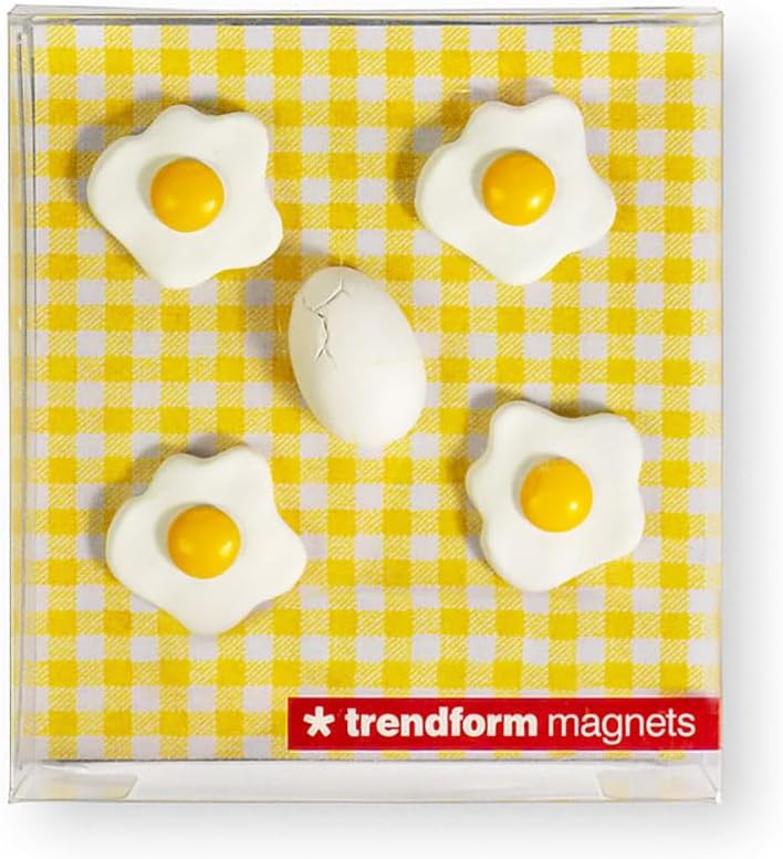Trendform Egg Magnets Set of 5 - Fun Kitchen Decor - Image 3