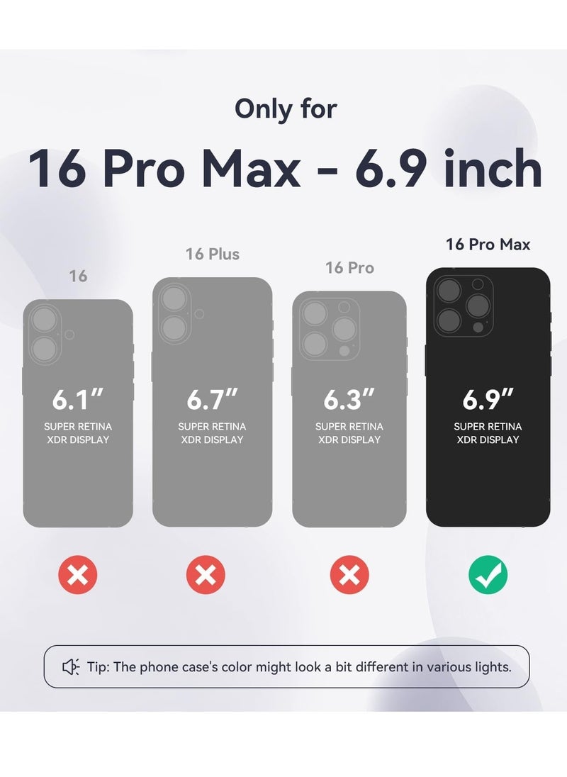 Raxoom 16 Pro Max Phone Case, Silicone Upgraded [Camera Protection], [Compatible with MagSafe], Anti-Scratch Microfiber Lining Inside with 2 Screen Protectors – Midnight Blue - Image 2