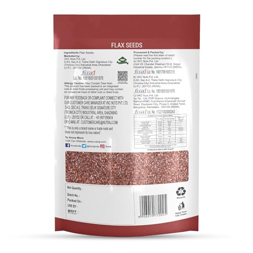 Nutraj Seeds combo Pack 400gm - Flax Seeds & Chia Seeds (each 200g) - Seeds for Eating | Seed Cycling | Seed Cycling Seeds Combo - Image 2