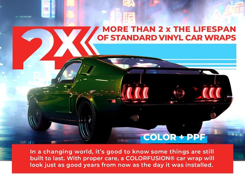 VViViD ColorFusion PPF by , Gloss Urban Green Dry Apply PPF Vinyl Car Wrap Roll 1ft x 5ft - Image 3