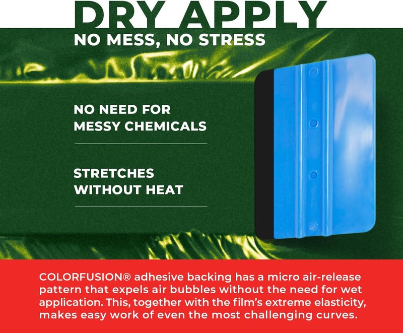 VViViD ColorFusion PPF by , Gloss Urban Green Dry Apply PPF Vinyl Car Wrap Roll 1ft x 5ft - Image 4
