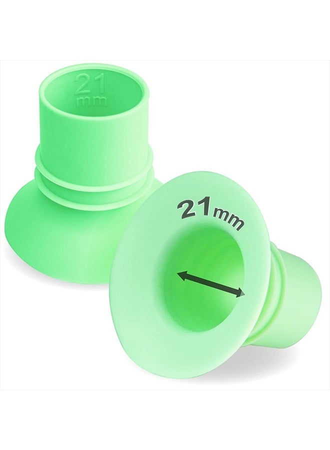 Nenesupply 1st Generation 21mm Flange Insert Compatible with Elvie Flange Pump Parts Elvie Stride Flange Medela Momcozy Spectra Flange Willow Reduce 24mm to 21mm Use as Elvie Inserts Medela Insert - Image 1
