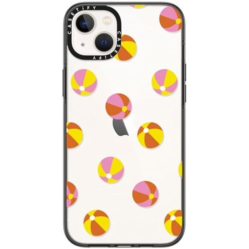 Casetify Compact iPhone 14 Plus Case 【Lightweight / 4 ft. 2X Military Grade Drop Protection/Slim】 - Having A Ball! - Clear Black