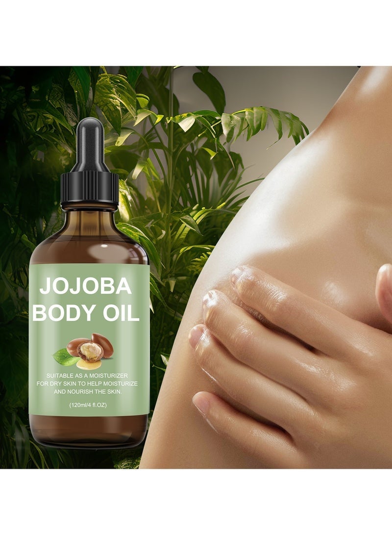 jalan Organic Jojoba Oil, 100% Pure (4oz), Moisturizing Oil for Face, Hair, Skin & Nails, Natural Cold Pressed Hexane Free, Base Carrier Oil, 120ML - Image 3