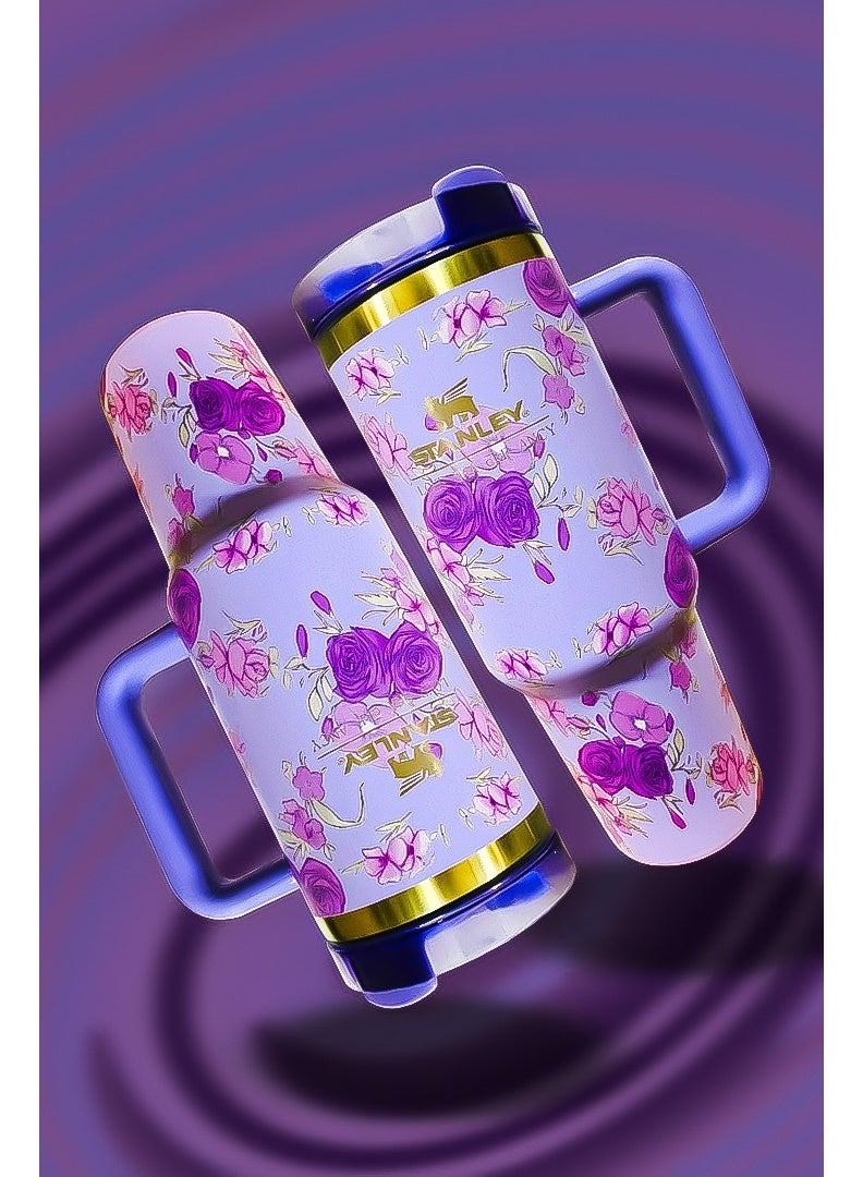 Stanley 40oz Tumbler Stainless Steel Travel Mug with Straw BPA Free Eco Friendly and Dishwasher Safe Designed with Leakproof FlowState Lid and Double Wall Insulation Keeps Drinks Hot for 16 Hours and Cold for 24 Hours Slim Base Fits Car Cup Holders with Durable Ergonomic Handle for Travel Work and Outdoor Use - Image 3