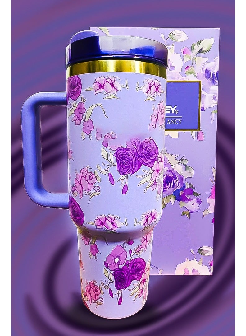 Stanley 40oz Tumbler Stainless Steel Travel Mug with Straw BPA Free Eco Friendly and Dishwasher Safe Designed with Leakproof FlowState Lid and Double Wall Insulation Keeps Drinks Hot for 16 Hours and Cold for 24 Hours Slim Base Fits Car Cup Holders with Durable Ergonomic Handle for Travel Work and Outdoor Use - Image 2