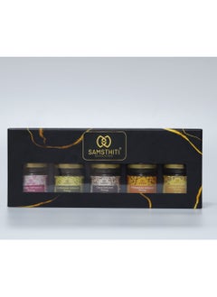 Samsthiti SAMSTHITI Honey Gift Box 100% Natural Organic Infused Honey in a Gift box with health benefits, Pack of 5 Gift Set  - Image 1