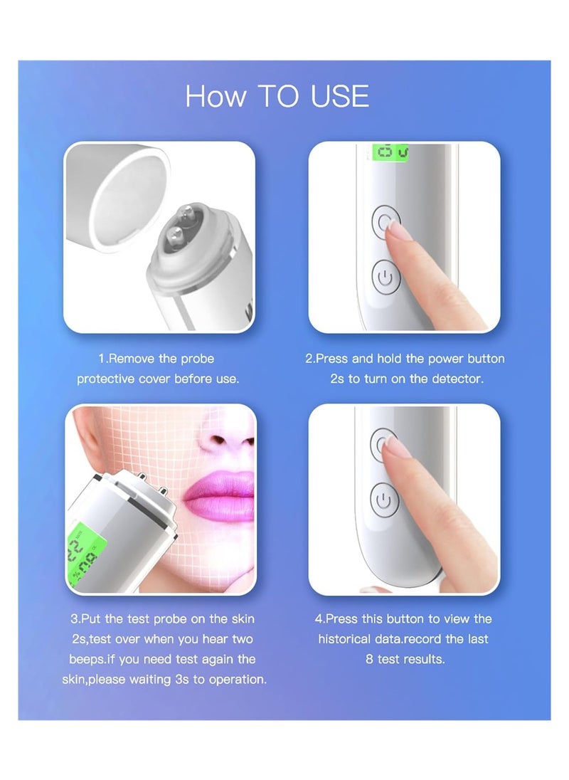 Generic - Portable LCD Digital Skin Moisture and Oil Content Analyzer Pen for Home Beauty, Salon, and SPA Use - Precision Skin Monitor and Moisture Tester Device. - Image 1