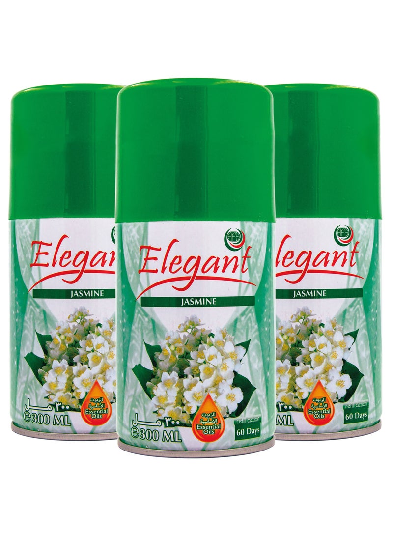 AFS Elegant 3 Piece JASMINE Automatic Refill Spray Set 300ml  - Image 1
