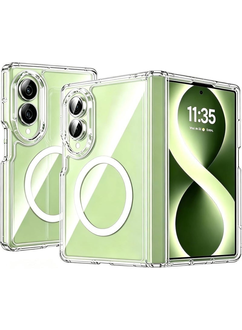ELTRAZONE Galaxy Z Fold 8 Case Clear MagSafe Compatible Military Grade Slim Rugged Shockproof Protective Cover - Image 1