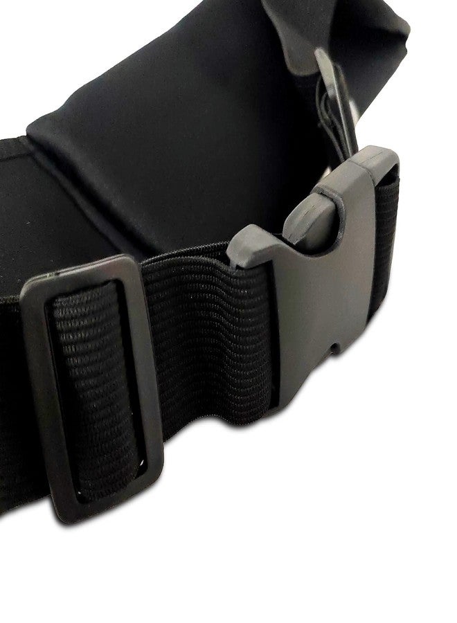 GETTOONE Running Phone Holder Waist Pack Bag Reflective Runners Belt Jogging Pocket Belt Compatible with iPhone for Hiking Cycling Workout (Black) - Image 5