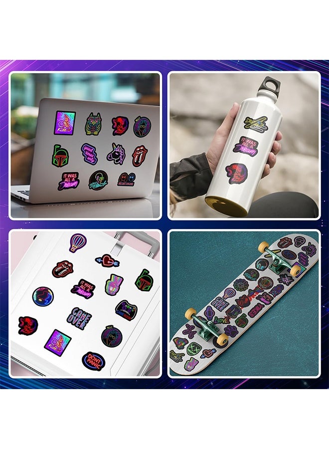 YJ 50-Piece Waterproof Self Adhesive Cool Vinyl Decal Graffiti Sticker Set - Image 4