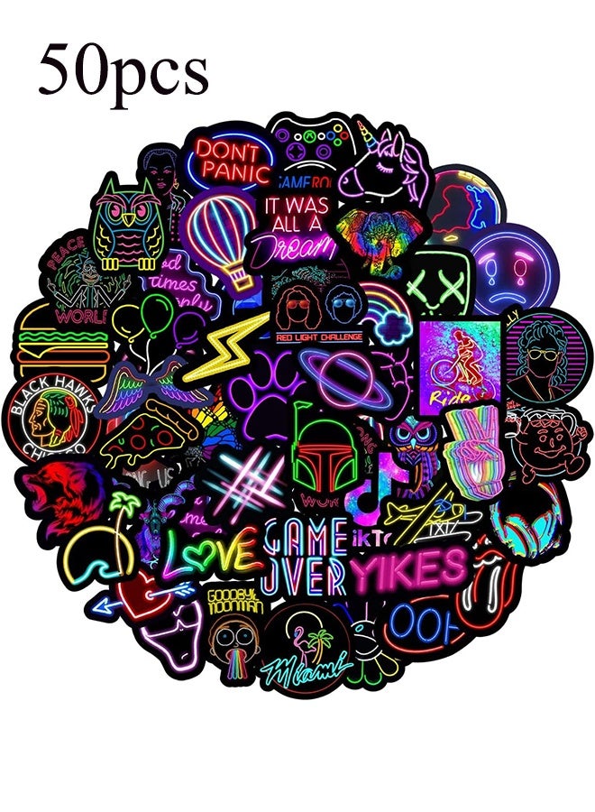 YJ 50-Piece Waterproof Self Adhesive Cool Vinyl Decal Graffiti Sticker Set - Image 1