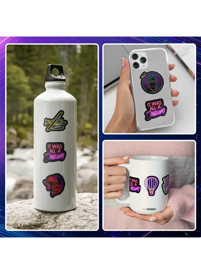 YJ 50-Piece Waterproof Self Adhesive Cool Vinyl Decal Graffiti Sticker Set - Image 2