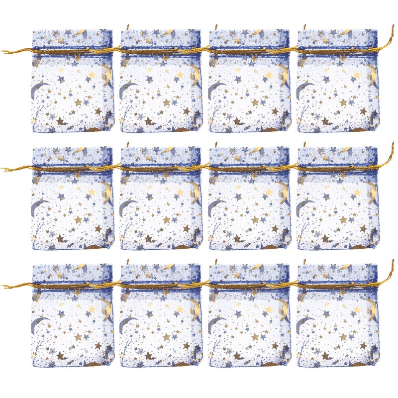 100pcs Organza Drawstring Bags Decorative Jewelry Organza Bags Candy Organza Bags - Image 2