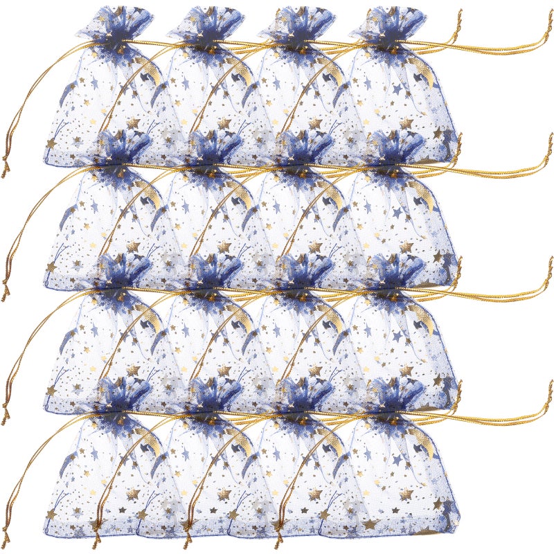 100pcs Organza Drawstring Bags Decorative Jewelry Organza Bags Candy Organza Bags - Image 1