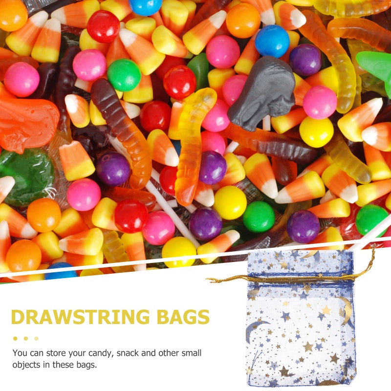 100pcs Organza Drawstring Bags Decorative Jewelry Organza Bags Candy Organza Bags - Image 5