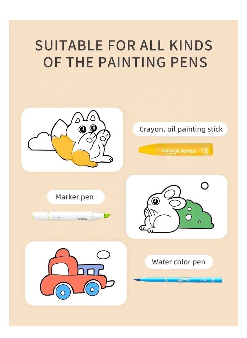 29.7cm*3m cartoon  DIY drawing paper color filling scroll kids DIY wallpaper scroll rolling draw ng graffiti colorful doodling papers for children creative painting  - Image 3