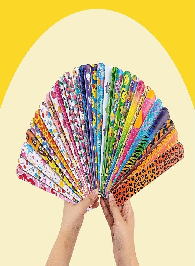 VRB Dec 40 Pcs Slap Bracelet For Kids | Best Birthday Return Gifts For Kids | Wrist Band For Kids | Mermaid Theme Return Gifts | Slap Bands For Kids (40 Pcs Multi Theme Slap Band) - Image 5