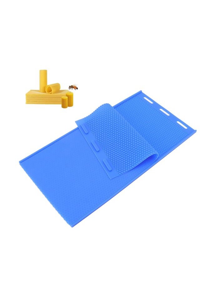 Topyond Beeswax Press Sheet Molds 2Pcs Silicone Material DIY Molds Soft Press Sheet Mould Tools Beeswax Embosser Machine for Beekeeping - Image 1