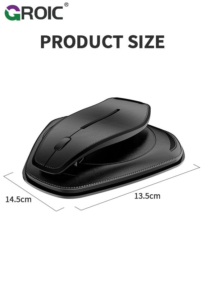 GROIC - Cell Phone Holder for Car, Upgraded Phone Mount for Dashboard, Horizontal & Vertical Viewing Friendly Phone Car Mount, Compatible with iPhone Samsung Android Smartphones GPS Devices - Image 1