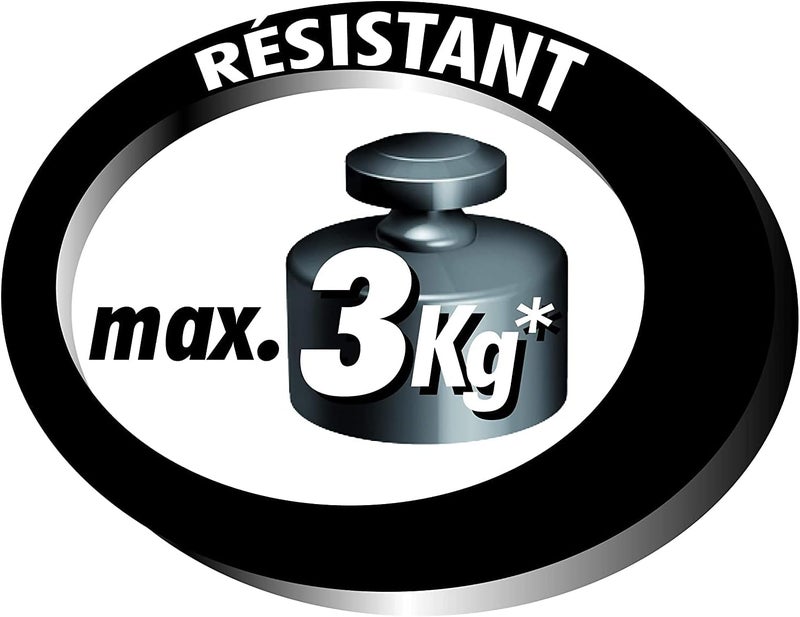 UHU 40790 Patafix Propower - Ultra-Strong (Up To 3 Kg), Removable And Reusable Adhesive Putty, Repositionable Precut Tack, 21 Pads, Black, No Need Drill Black - Image 5