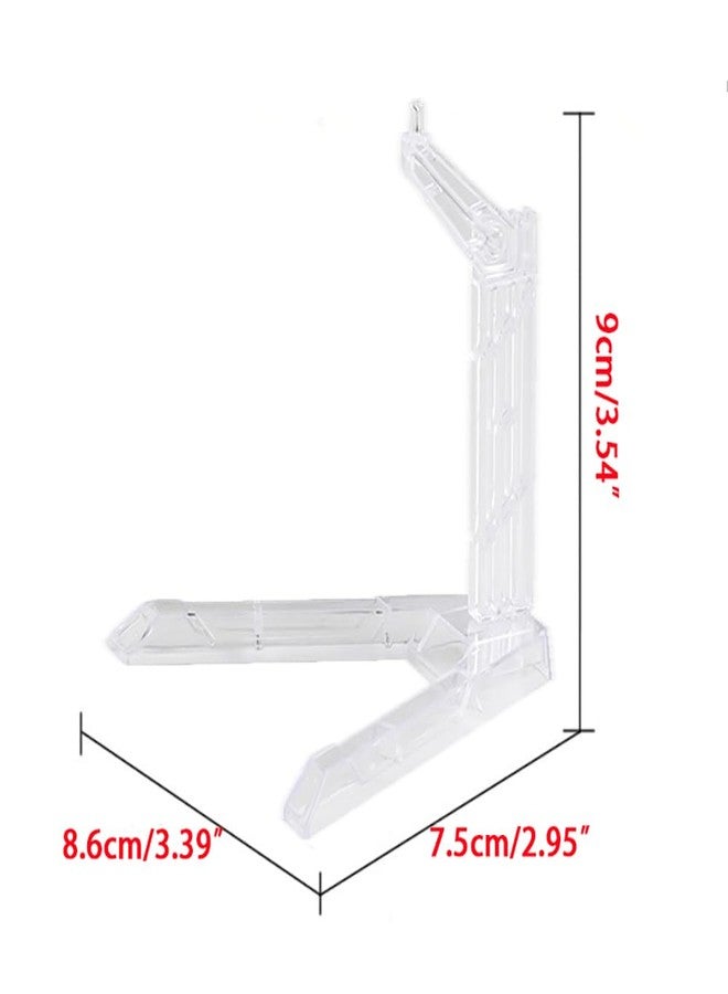 Takelablaze 12Pcs Clear Action Figure Display Flexible Action Base Holder for 1/144 SD BB Gundam Action Figures DIY Model Kits - Image 2