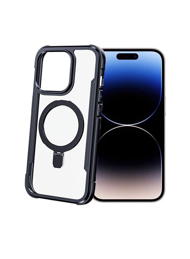 KASTWAVE iPhone 15 Pro Max MagSafe Case Kickstand Horizontal Vertical Adjustable, Anti Fingerprint Matte Back, Mil Grade Anti Drop Shockproof, Slim Magnetic Yellowing Resistant for iPhone 15 Pro Max Case - Image 1