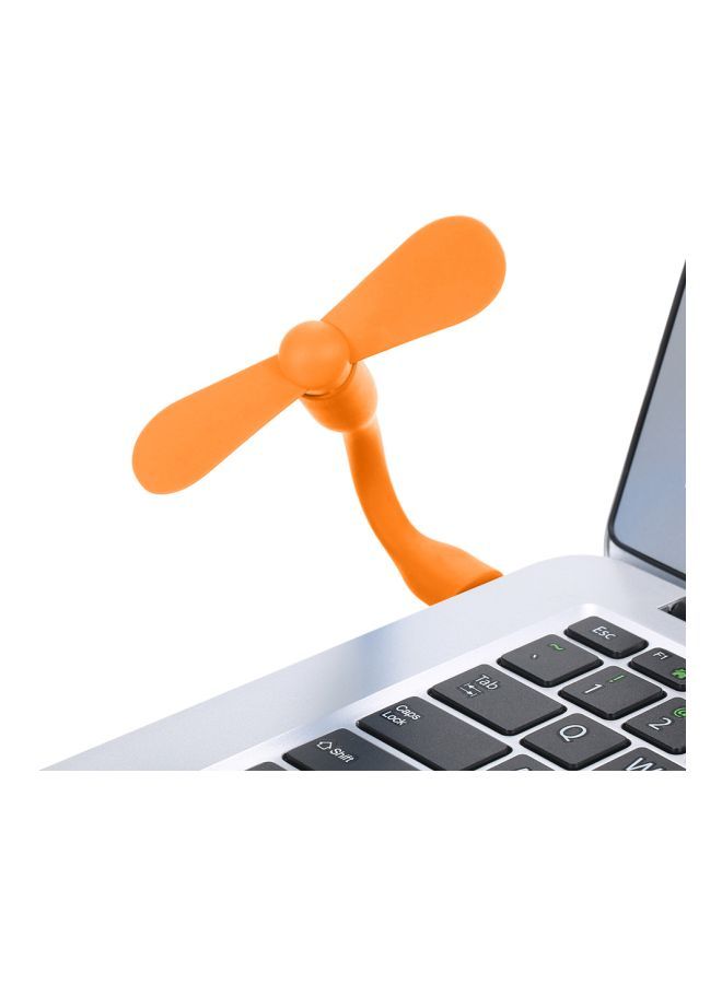 NIBEMINENT Mini USB Fan Orange  - Image 2