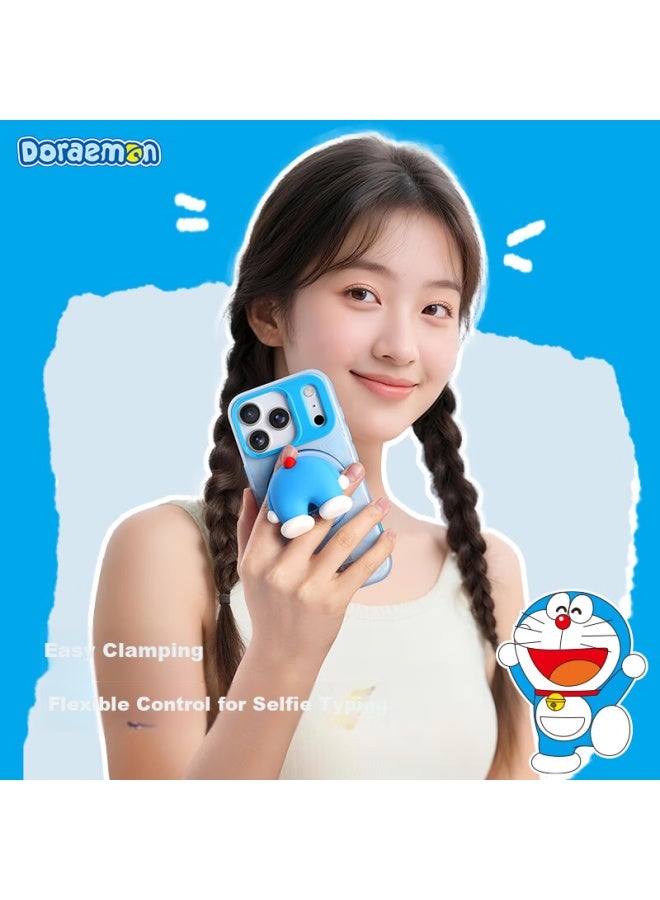 Rock Doraemon Compatible With Apple Iphone 17 Pro Max Case Magnetic Airbag Stand Full Coverage Shockproof Non-slip Skin-friendly Cute Multi-function Pocket - Image 4