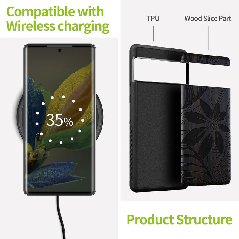 Trendy natural assorted colors Carveit Wood Case for Pixel 8 Pro Case [Natural Wood & Black Soft TPU] Shockproof Protective Unique Wooden Cover Compatible with Google Pixel 8 Pro (A Symphony of Jungle Foliage-Blackwood) Water rust proof Consistent single item quality Fine polished finish Matte anti slip finish General standard crafted Globally selected raw material Yearly optimized delivery route Land transit & shipment compatible All-season available stock Season change compatible build Cost saving user oriented build Fast intercity distribution Integrated warehouse solution Heavy load resistant Home & professional compatible Personal & public compatible All-round applied quality Global mainstream design picks All user friendly build Varied dimensions Full village delivery cover Daily life matching design Varied available picks Practical build - Image 4