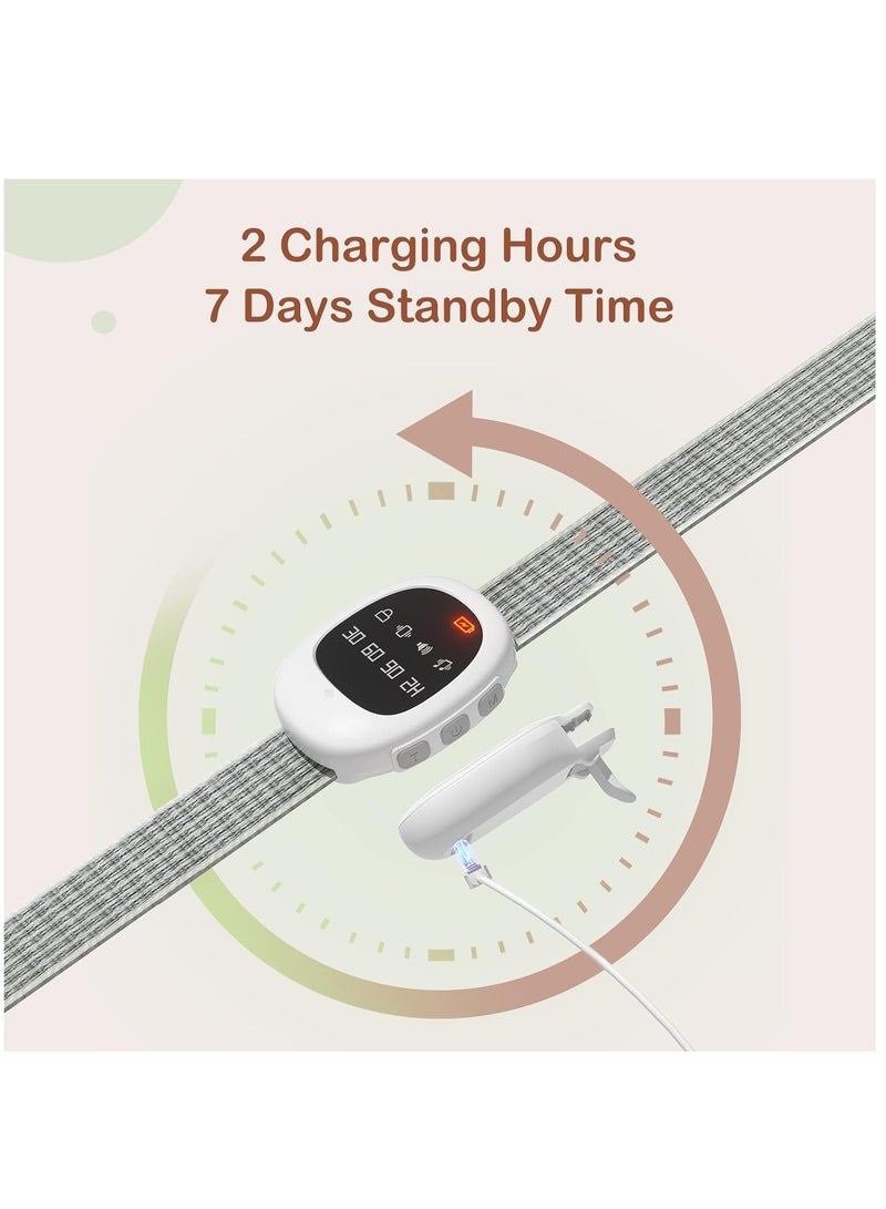 Wireless Bedwetting Alarm Rechargeable Potty Trainer Bedwetting Alert Watch for Children and Elderly with Music and Light Vibration - Image 5