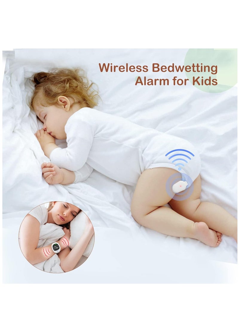 Wireless Bedwetting Alarm Rechargeable Potty Trainer Bedwetting Alert Watch for Children and Elderly with Music and Light Vibration - Image 2