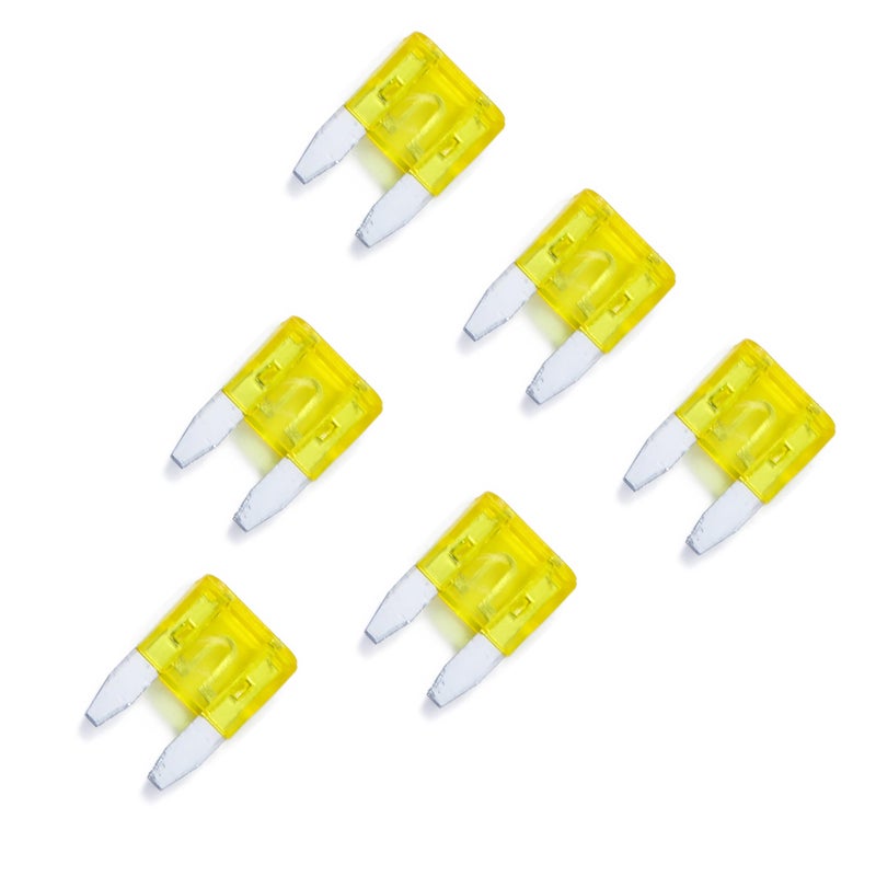 JESUNK 100 Pack Auto Fuses 20 AMP APM/ATM 32V Mini Blade Style Fuses 20A Short Circuit Protection Car Fuse (20 AMP) - Image 3