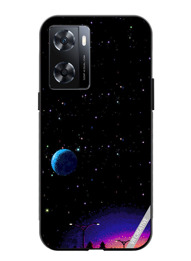 VR CREATIVE Protective Case Cover For OnePlus Nord N20 SE 8-Bit Pixel Galaxy Design Multicolour - Image 1