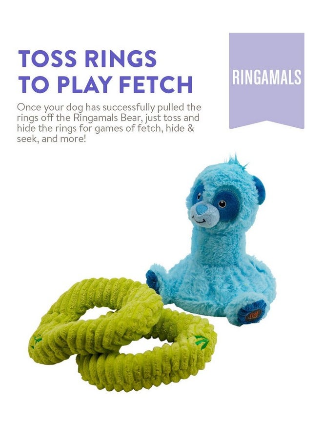 outward hound Outward Hound by Charming Pet Ringamals Panda Interactive Plush Dog Toy Puzzle  - Image 5