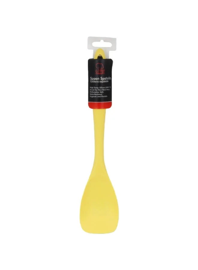Chef Craft Premium Dishwasher Safe Silicone Spoon Spatula Yellow 11.5inch 13267