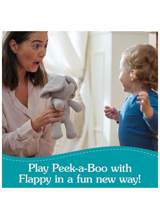 GUND دبدوب غند بيبي بيك-أ-بو فلابي فيل، لعبة محشوة على شكل فيل، لعبة للأطفال من عمر 0 وما فوق، رمادي، 7" (لا تحتاج إلى بطاريات) - Image 2