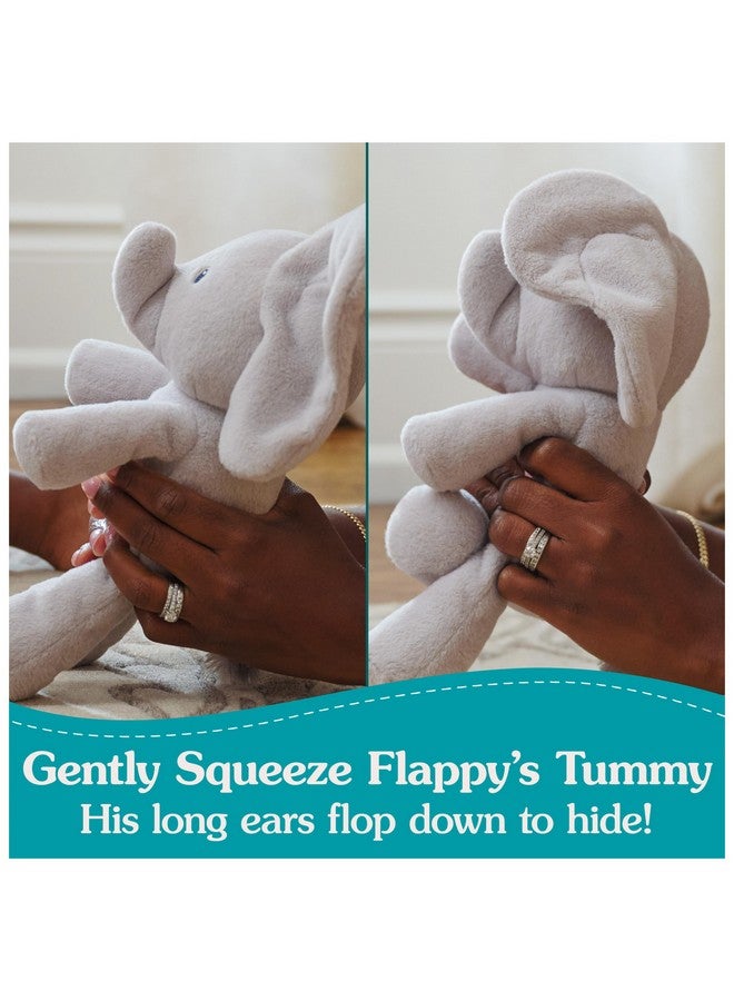 GUND دبدوب غند بيبي بيك-أ-بو فلابي فيل، لعبة محشوة على شكل فيل، لعبة للأطفال من عمر 0 وما فوق، رمادي، 7" (لا تحتاج إلى بطاريات) - Image 3