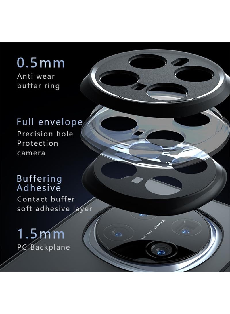 اووكاي جراب متوافق مع Honor Magic 7 Pro، متوافق مع MagSafe، متوافق مع Honor Magic 7 Pro 5G جراب مدمج مضاد للصدمات للهاتف الخلوي (أسود) - Image 3