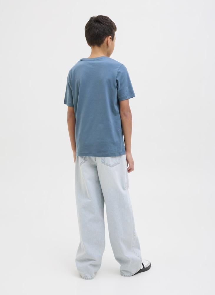 Jack & Jones Junior - Kids Logo Crew Neck T-Shirt - Image 1