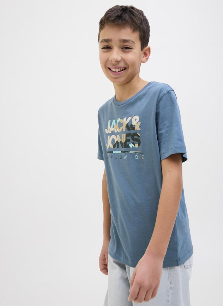 Jack & Jones Junior - Kids Logo Crew Neck T-Shirt - Image 1