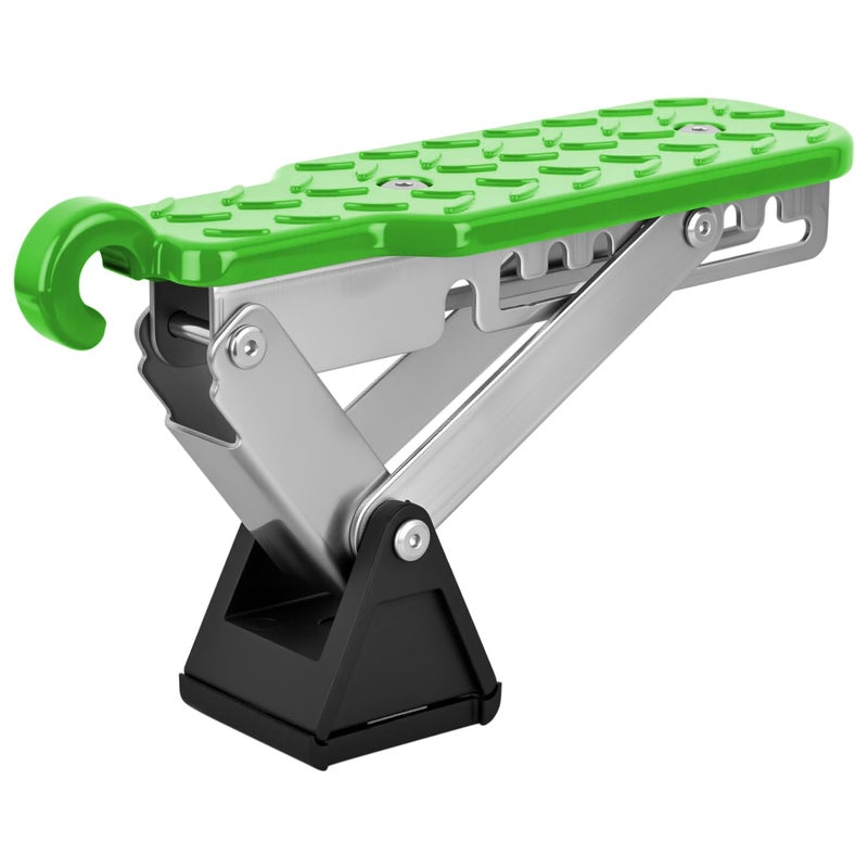 Nilight Car Door Step Universal Aluminum Latch Step for Car Roof Access Portable Folding Car Door Latch Hook Step MultiAdjustable Both Feet Stand Pedal Max Load 500 Lbs for Truck SUV Vehicles Green - Image 2