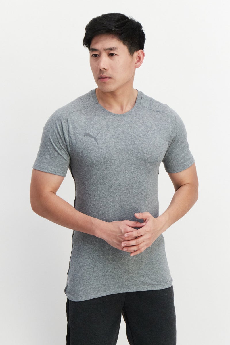 PUMA Men Sportswear Fit Short Sleeve Training T Shirt, Grey - Image 1