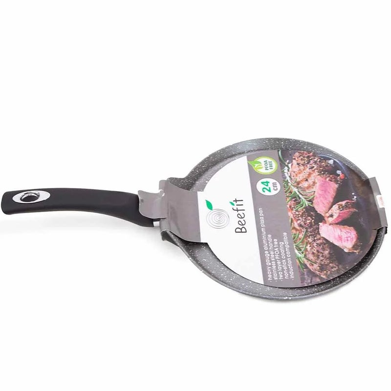 Beefit Non-Stick Pizza Pan 24cm; Aluminium Non-Scratching Pizza Pan