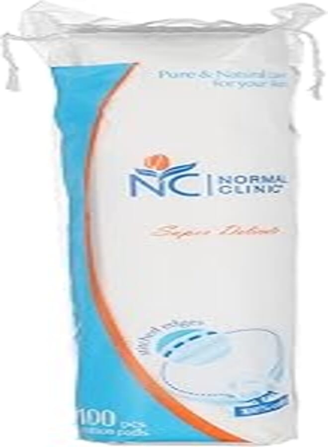 Normal Clinic Double Sided Cotton Pads - 100 Pieces