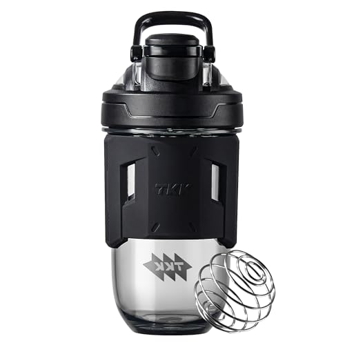 TKK Blender Shaker Bottle 24 Ounce With Blending Ball Plastic Protein Shaker Bottle for Pre Post workout Protein Drink Shaker Cup USA Tritan BPA Free - Image 1