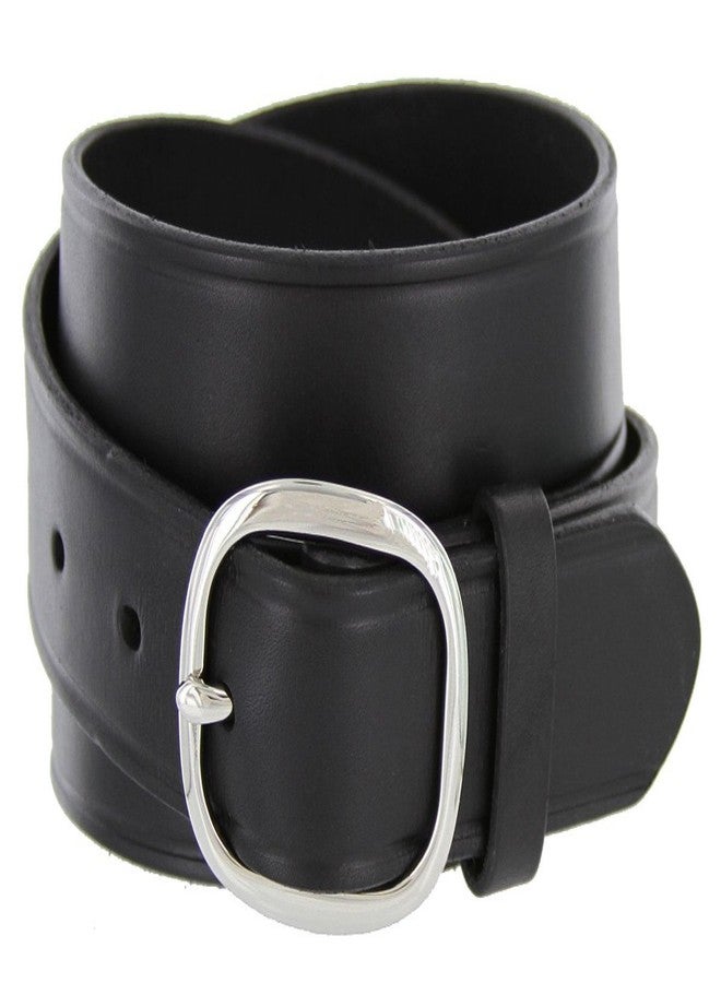 Belts.com Full Leather Work Uniform Belt with Rounded Buckle 1 and 1/4" Wide (40")