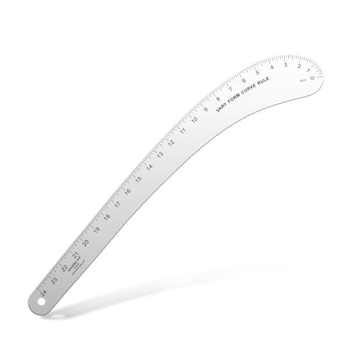 Kearing French Curve Ruler - 24 Inch Aluminum for Pattern Making, Sewing, Quilting & Design - Image 1