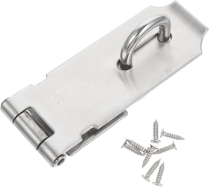 Stainless Steel Door Latch Lock Security Clasp Easy to Install Door Buckle - Image 1